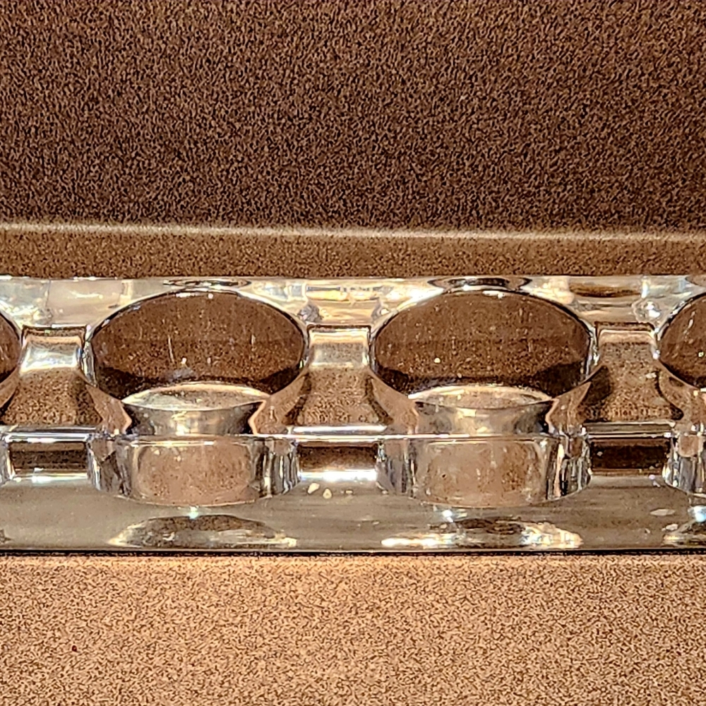 4 Hole, Rectangular Votive Candelabra Tabletop Decor